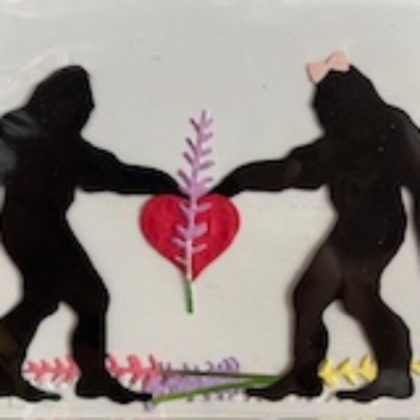 Valentine’s Lavender Sasquatch Card